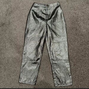 Show Me Your Mumu Women's Size XS Gold‎ Metallic Hepburn Pants